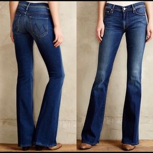 Mother The Cruiser Flare Jean Wide Leg Blue 28